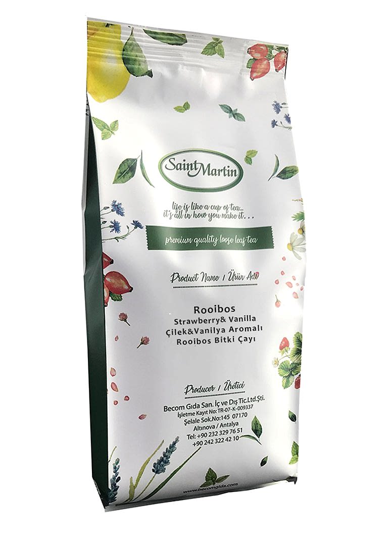 Rooibos  Çilekli & Vanilyalı Çay 250 gr - Saint Martin