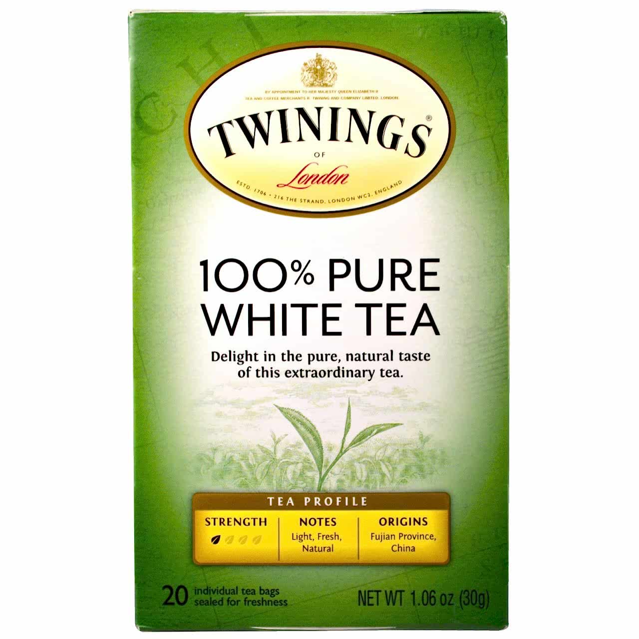 %100 Pure White Tea Beyaz Çay  (Bardak Süzen) 20x2 gr - Twinings