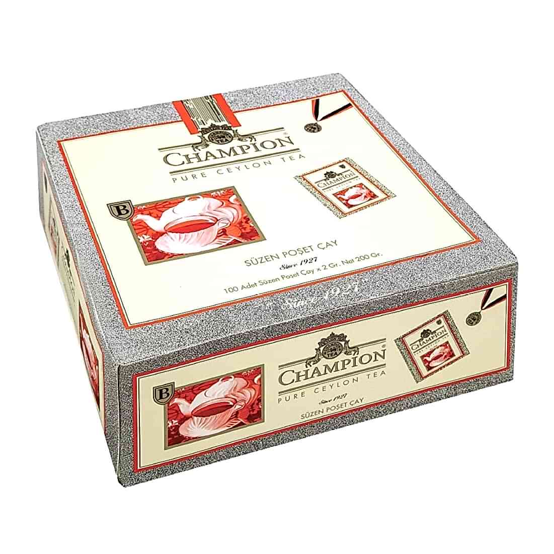 Pure Ceylon Siyah Çay (Bardak Süzen) 100x2 gr - Champion