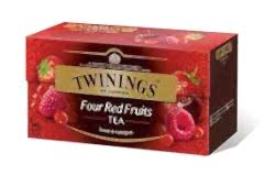 Four Red Fruits (Bardak Süzen) 25x2 gr - Twinings